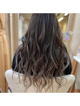 ニーナ ビューティーサロン(NINA Beauty Salon) オレンジさよなら#グレージュ#エクステ#ロング