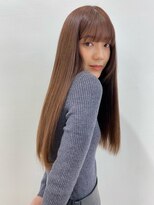 ラボヌール ヘアーウル 春日部西口店(La Bonheur hair heureux)&nbsp;大人可愛いサラツヤロング髪質改善アースカラー