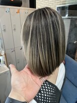 ラフ 難波店(LAFF)&nbsp;#黒髪#ボブルフ#ネビージュ#小顔#ワンレン