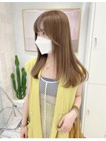 ローウェ 京都四条河原町(Louwe)&nbsp;ベージュ/ハイトーン/レイヤー/ボブ/韓国/髪質改善/四条河原町