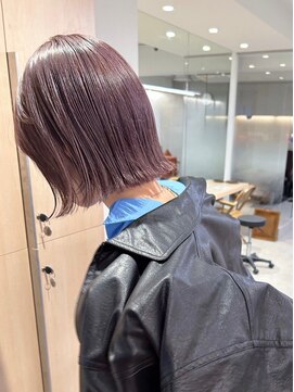 ロマリア 渋谷 渋谷宮益坂(Lomalia) 【Lomalia渋谷】馴染むハイトーン/切りっぱなしボブ/ラベンダー