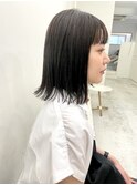 透明感カラーで大人ボブ
