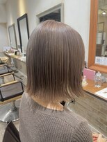 ネオリーブカップ 町田店(Neolive capu) 切りっぱなしボブ×ミルクティーカラー【町田駅/jr町田駅】