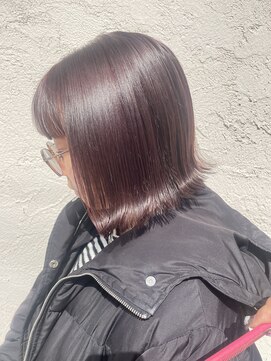 リテ(.rite) 切りっぱなしボブ×ビンクベージュ