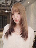 アイティーバイアルバム 藤沢店(IT by ALBUM)&nbsp;ニュアンスカラーアッシュブラック美髪レイヤーロング_ba490701