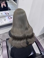 ペレ 栄店(PELE)&nbsp;デザインカラー/レイヤーカット/ウェットヘア/オリーブベージュ