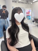 ハピネス 梅田茶屋町店(HAPPINESS)&nbsp;チャコールグレージュ 透明感カラー レイヤーロング 艶髪 大阪