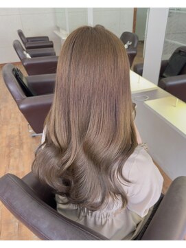 アッシュベージュ/グレージュ/ダブルカラー