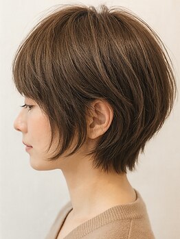 ヘアーサロン アールイー(Hair salon Re)の写真/人気のショートStyleならHair salon Reにお任せ!小顔カット&フォルムが叶う！[再現性]を重視したCut★