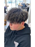 メンズツイスパメッシュハイライト【TELA HAIR 石岡】