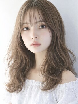 ムーン 仙台一番町店(OON) レイヤーカット/ミルクティーベージュ/アッシュベージュ/仙台