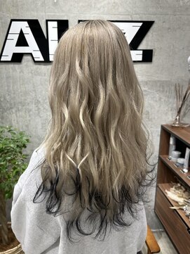 オルズ 渋谷(ALLZ) ハイトーンミルクティーダブルカラーケアブリーチケアカラー