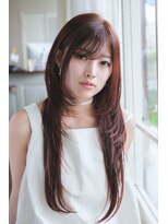 ヘアラウンジ アンリオ(hair lounge an rio)&nbsp;ワインレッドカラー×ロングレイヤー