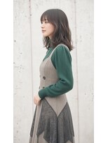 コートフィールエー(CO_T feel.a)&nbsp;抜け感レイヤーミディ／透明感ダークグレージュ　【仙台本町】