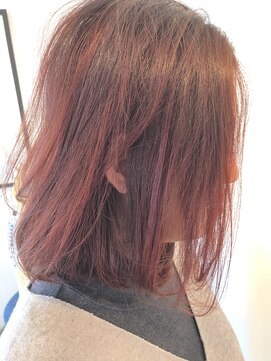 ヘアーメイク アールエム(hair make R M) 鮮やかピンク系カラー バイレヤージュ