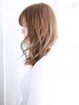 ヘアメイク ナル(hair make nalu)&nbsp;長め下ろしバングのミックスカール