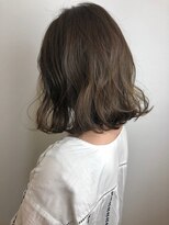 ヘア プロデュース キュオン(hair produce CUEON.) 切りっぱなしロブ×オリーブベージュ