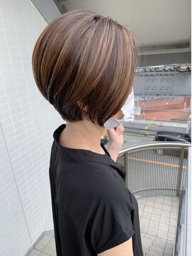 オーシャン(Ocean) [OCEAN Hair&Life藤原純] 大人ハイライト×白髪染めショート☆