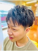 【スッキリ！夏仕様】ツーブロックショート×アッシュ