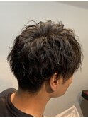 波打ちショート　センターパート