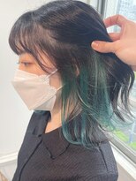 イリ 梅田(ili) 【kento限定カラー】ビビットグリーン/インナーカラー