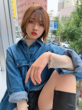 フレア ヘア サロン(FLEAR hair salon) 韓国　ミディアム　外ハネ