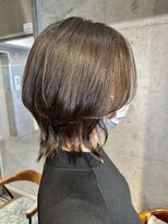 ラボヌールヘアーパルフェ 大宮西口店(La Bonheur hair parfait) サイドバングからの大人ウルフスタイル