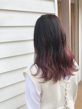 ルッソリベラ 池袋(Lusso libera) グラデーションカラー×ピンクブラウン◎30代40代50代