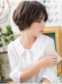 ★ダークアッシュレトロガーリーマッシュヘアー20代30代40代★9