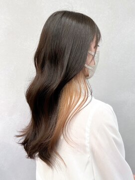 ミュラ(mulah) インナーカラーベージュ＊透明感カラー韓国風ヨシンモリ巻き