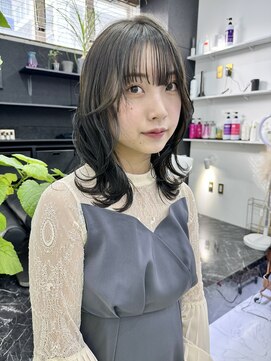 チュダック(ChuDuck) 韓国風《オリーブグレー》ハイトーン/ケアブリーチ/ダブルカラー