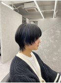ウルフカット インナーウルフ インナーカラー インナーブルー