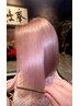 [ダメージレス]ケアブリーチWカラー+ナノコラーゲン+天翔髪質改善+超音波