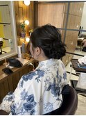 夏祭りヘアセット