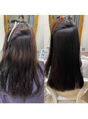 縮毛矯正　髪質改善美髪ストレート　二子玉川用賀
