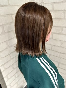 ルノン フィージュ(LUNON fieju) 肩下外ハネボブ/髪質改善/ツヤカラー