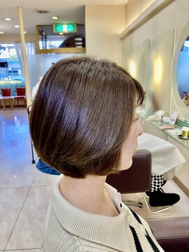 松本平太郎美容室 土浦パートワン(PART1) 大人丸みショートボブ　30代40代50代　土浦