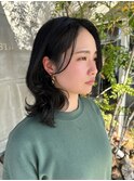 パーマ/ウェーブヘア/かきあげ前髪/20代30代40代