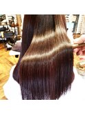 髪質改善/ストレートロング/ストレートヘア/ツヤ髪/縮毛矯正