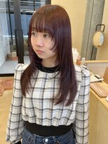 スニュウ(snuw)&nbsp;レイヤーカット/ワインレッド【snuw_ayano】