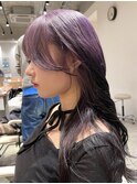 【廣川】結んだ時可愛い顔まわりカット/ルーツカラー/ラベンダー