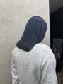 サロウィン 水戸(SALOWIN)&nbsp;ブルーブラック色落ちもシルバーっぽく抜けていきます！[水戸]