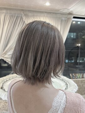 シャンティ 平岸店(Shanti) ○ブリーチカラー/ミルクティーグレージュ○菅野裕太