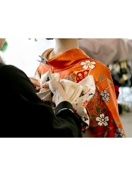 スタジオ完備！ヘアセット/着付け/撮影/アルバム作成まで、美容室で全部完結◎特別な日を形に。