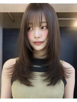 ハム 立川(hum)&nbsp;ココアベージュ/オリーブグレー/小顔/黒髪[立川/髪質改善]