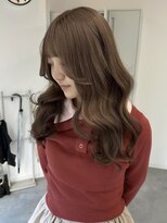 リヴ ウメダ(LIV umeda)&nbsp;ミルクティーグレージュ/ブリーチ1回/ダブルカラー/梅田ブリーチ