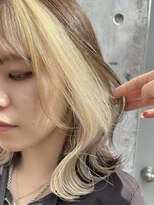 クロト(Clotho)&nbsp;デザインカラー×ホワイトベージュ/ダブルカラーブリーチ