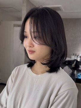 エトワ 中央店(etoi) 大分ミディアムボブレイヤー軽め韓国レイヤーくびれスタイル