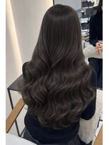 ジーナ 博多筑紫口(Zina)&nbsp;【輝士】韓国風巻き髪ヘア&ダークグレージュ