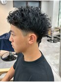 アップバング メンズショート ビジネスヘア 刈り上げ 短髪 20代